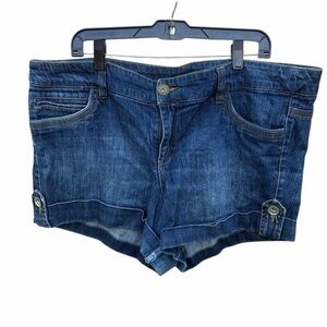 Torrid Dark Blue Jean Shorts size 20